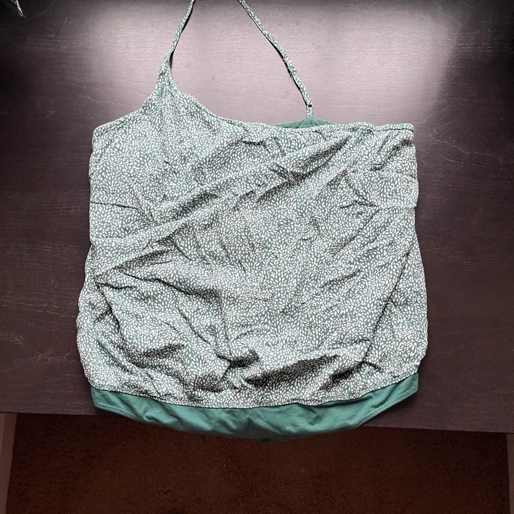 Abercrombie & Fitch One Strap Green Patterned Women's Bodysuit